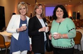 Geraldine O’Leary (left) with Debbie Kennedy and Professor Jenni Romaniuk